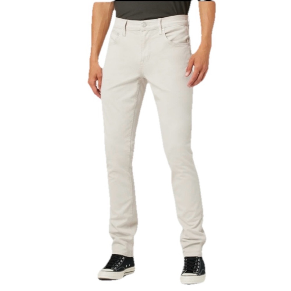 Hudson Blake Slim Straight Twill Pant Men's Classic White Jeans Size 30